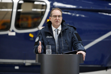 Indienststellung der Drohnenabwehreinheit der Bundespolizei in Ahrensfelde