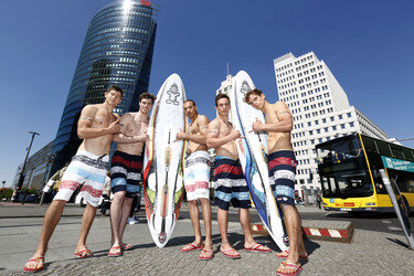 Open Air-Fashionshow des Menswear-Labels Camp David, Berlin