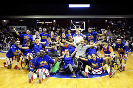 Basketballspiel Harlem Globetrotters vs. World All Stars in Berlin