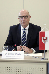 04.11.2025<br>Pressekonferenz nach der gemeinsamen Kabinettssitzung der Landesregierungen von Berlin und Brandenburg in Potsdam