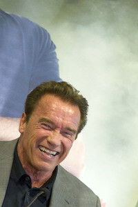 Arnold Schwarzenegger Pressekonferenz in Madrid