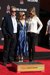 Hand and Footprint Ceremony mit Jassica Chastain in Los Angeles