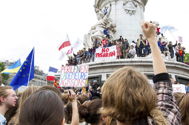 Demonstration gegen die Front National, Paris