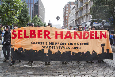 Hausbesetzer-Demo auf St. Pauli, Hamburg