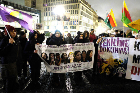 Kurdenprotest in Berlin