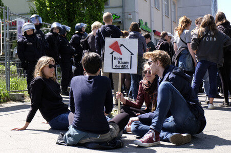 Protest gegen AfD Sommerfest in Berlin
