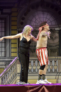 Theaterprobe 'Miss Merkel - Mord in der Uckermark' in Berlin