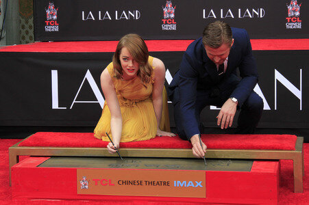 Hand and Footprint Ceremony mit Emma Stone und Ryan Gossling in Los Angeles