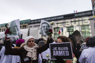 Mahnwache für die Pariser Terroropfer, Berlin