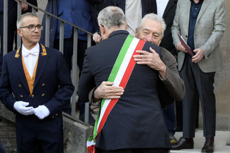 Verleihung des Lupa Capitolina an Robert De Niro in Rom
