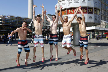 Open Air-Fashionshow des Menswear-Labels Camp David, Berlin