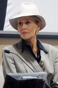 Jane Fonda spricht beim ROC Meeting in New York