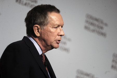 John Kasich spricht in New York