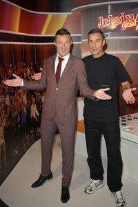 Kai Pflaume bei der Präsentaion seiner Wachsfigur in Berlin