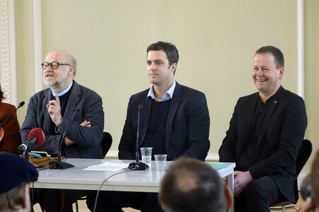 Pressekonferenz zur Wiedereröffnung der Staatsoper Unter den Linden in Berlin