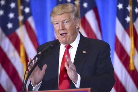 Donald Trump Pressekonferenz in New York