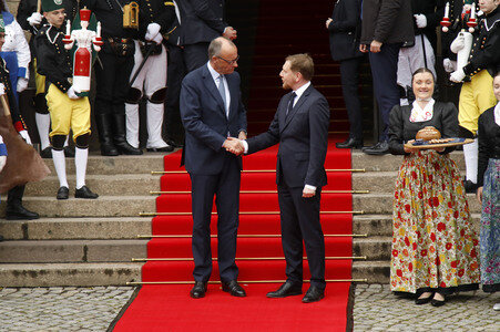 Antrittsbesuch von Bundeskanzler Friedrich Merz im Freistaat Sachsen in Dresden