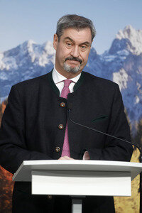 21.10.2025<br>Pressekonferenz von Markus Söder in München