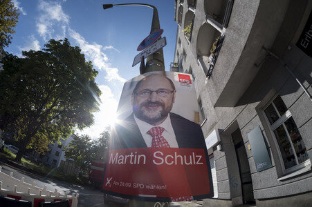 Bundestagswahlkampf-Plakate in Berlin