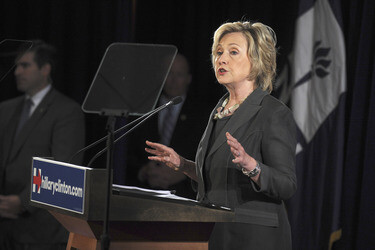 Hillary Clinton spricht in New York
