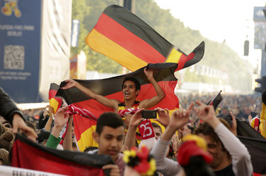 WM-Fanmeile beim Spiel Deutschland gegen USA, Berlin