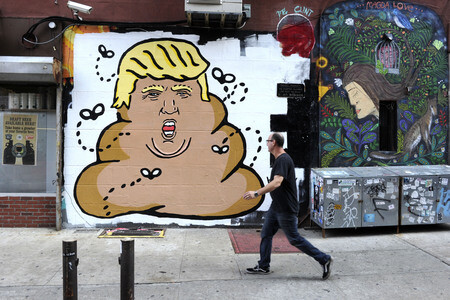 Donald Trump by Hanksy in New York
