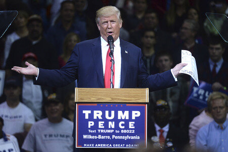 Donald Trump Wahlkampfveranstaltung in Wilkes-Barre