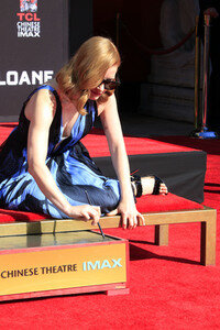Hand and Footprint Ceremony mit Jassica Chastain in Los Angeles