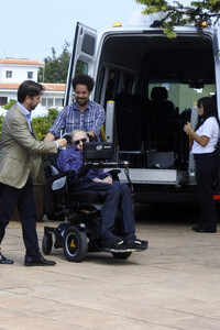 Stephen Hawking Pressetermin auf Teneriffa