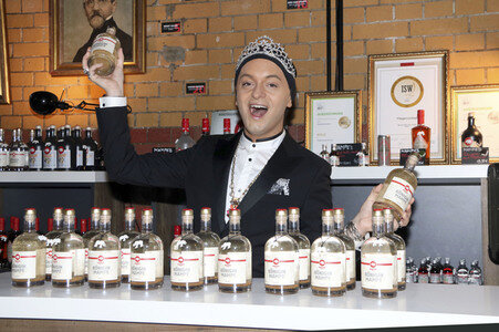 Pressekonferenz der Wodka Marke Königin Mampe in Berlin