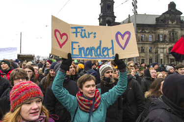 No Pegida Demonstration, Dresden