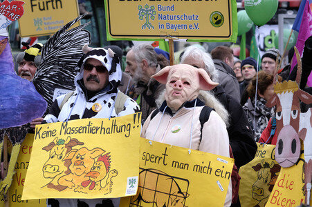 Demonstration 'Wir haben es Satt!' in Berlin