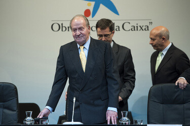 King Juan Carlos bei der La Caixa Grants Ceremony, Madrid