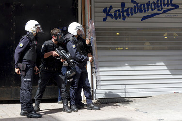 Maidemonstration in Istanbul