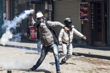 Maidemonstration in Istanbul
