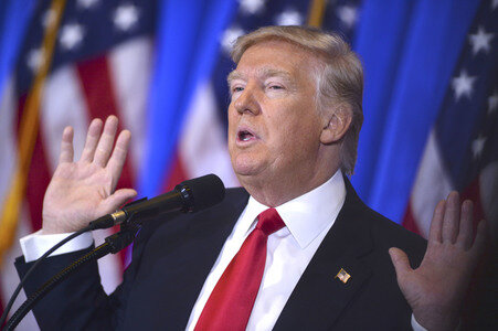 Donald Trump Pressekonferenz in New York