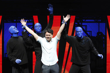 'Blue Man Group' Fototermin, Berlin