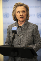 Hillary Clinton Pressekonferenz, New York