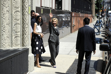 Hillary Clinton spricht in New York
