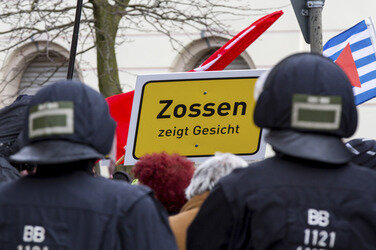'Cottbus nazifrei' Demonstration, Cottbus