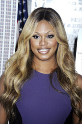 Laverne Cox illuminiert das Empire State Building lial anlässlich des National Bullying Prevention Month, New York