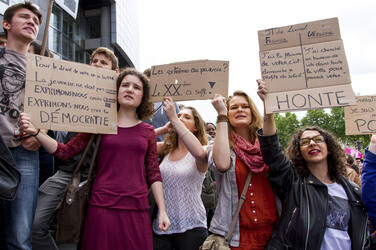 Demonstration gegen die Front National, Paris
