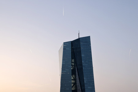 Die Europäische Zentralbank in Frankfurt