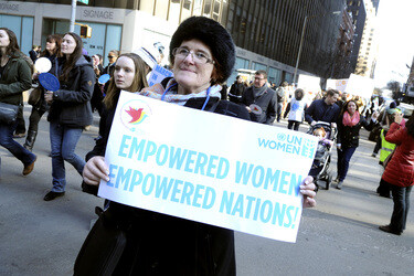 International Women's Day March 2015, New York