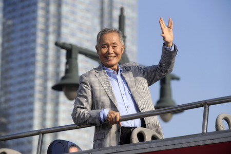 George Takei is inducted into the Ride of Fame in New York