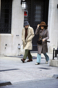 Woody Allen bei Dreharbeiten in New York