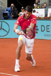 Tennis Match Novak Djokovic vs Andy Murray in Madrid