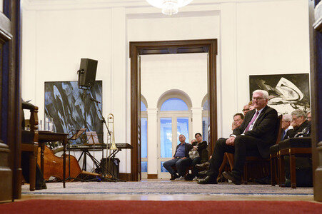 Gesprächsrunde in der Villa Hammerschmidt in Bonn