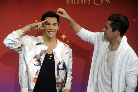 Präsentation der Austin Mahone Wachsfigur in New York