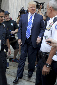 Donald Trump am Manhattan Supreme Court in New York